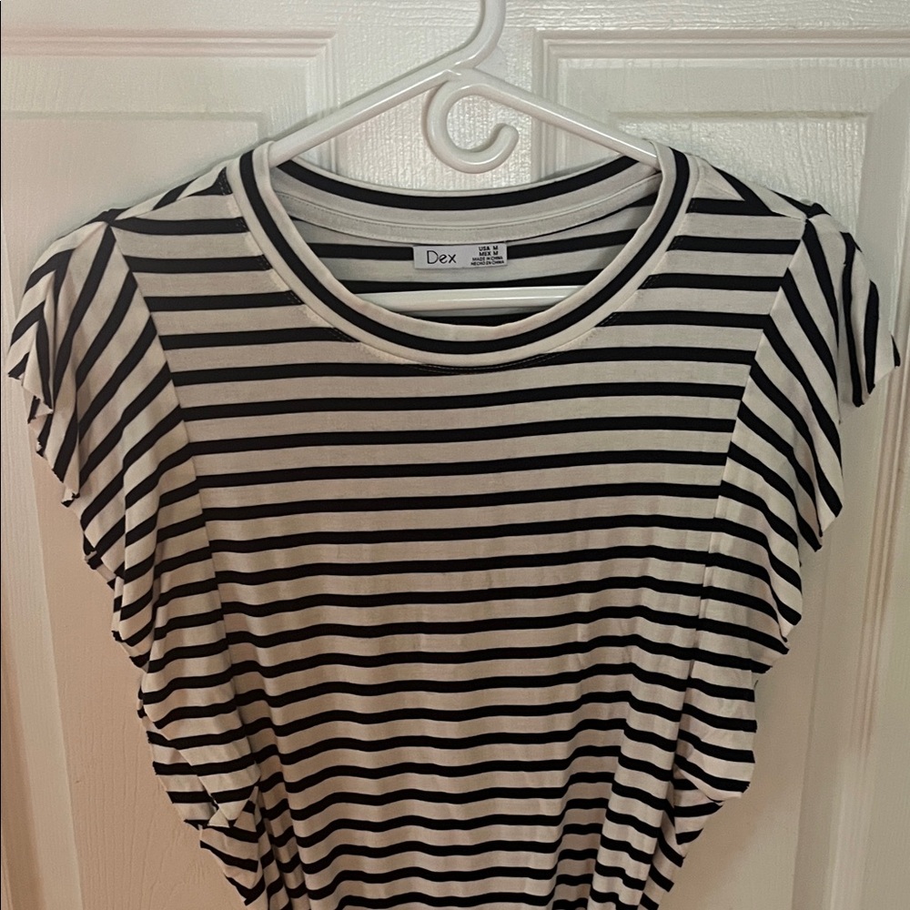 Dex Women's Striped Short Sleeve dress